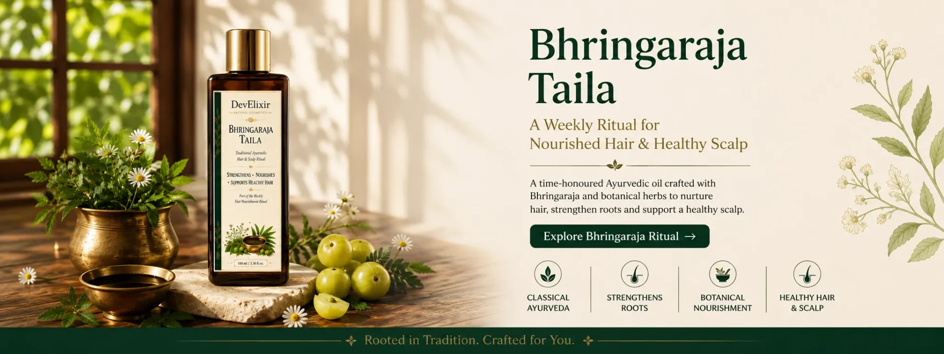 Bhringraja hair oil Classical Ayurvedic Ritual Care for Modern Life
