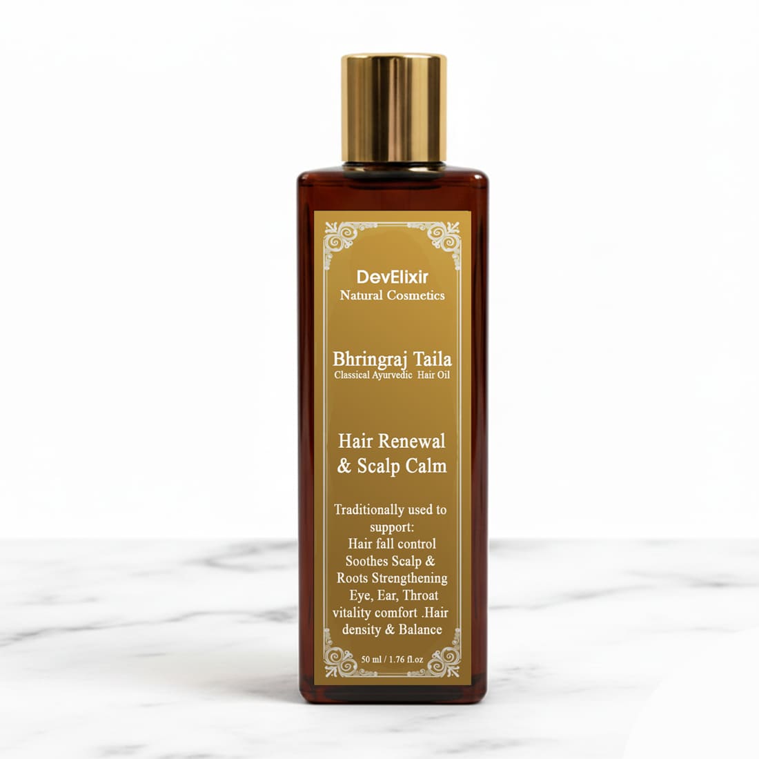 Bhringraj Tailam – Ayurvedic Hair Oil for Hair Fall, Crown Strength & Sensory Health