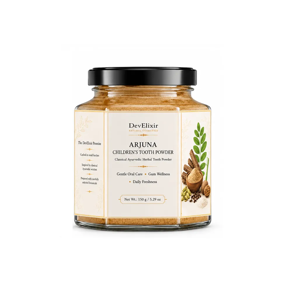 Arjuna Children's Tooth Powder 100 gm - Classical Ayurvedic Children's Oral Wellness Ritual