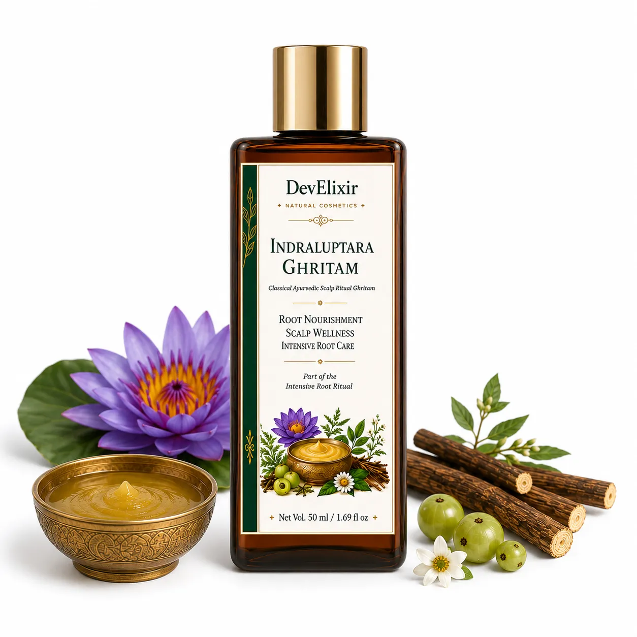 Indraluptara Gritham Classical Ayurvedic Scalp Ritual Oil