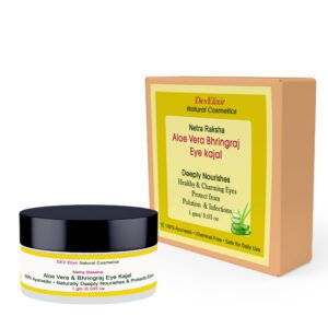 Ayurvedic Eye Kajal with Aloe Vera and Bhringraj – protects eyes from dryness and pollution